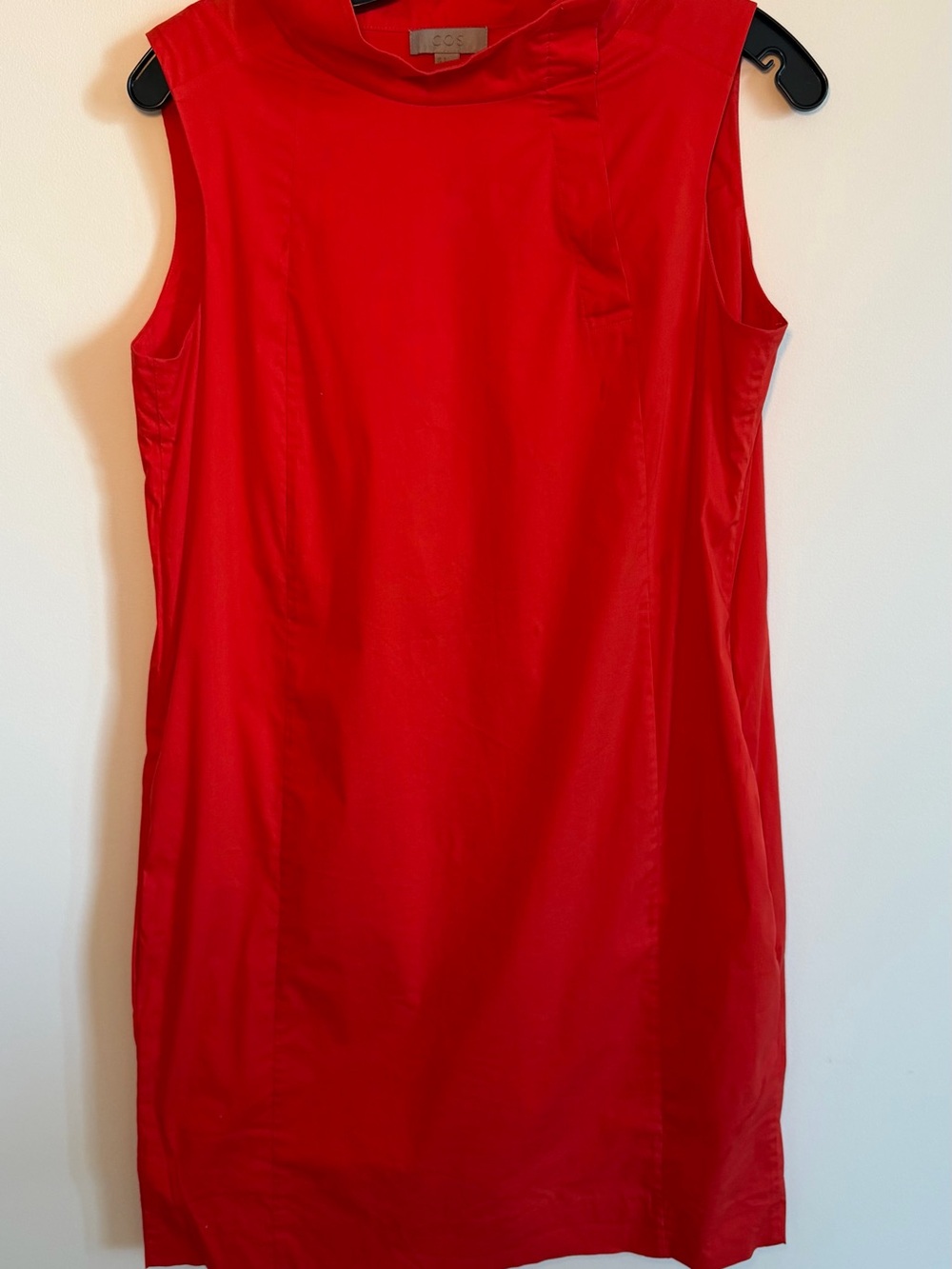 COS Sleeveless Red Shift Tunic